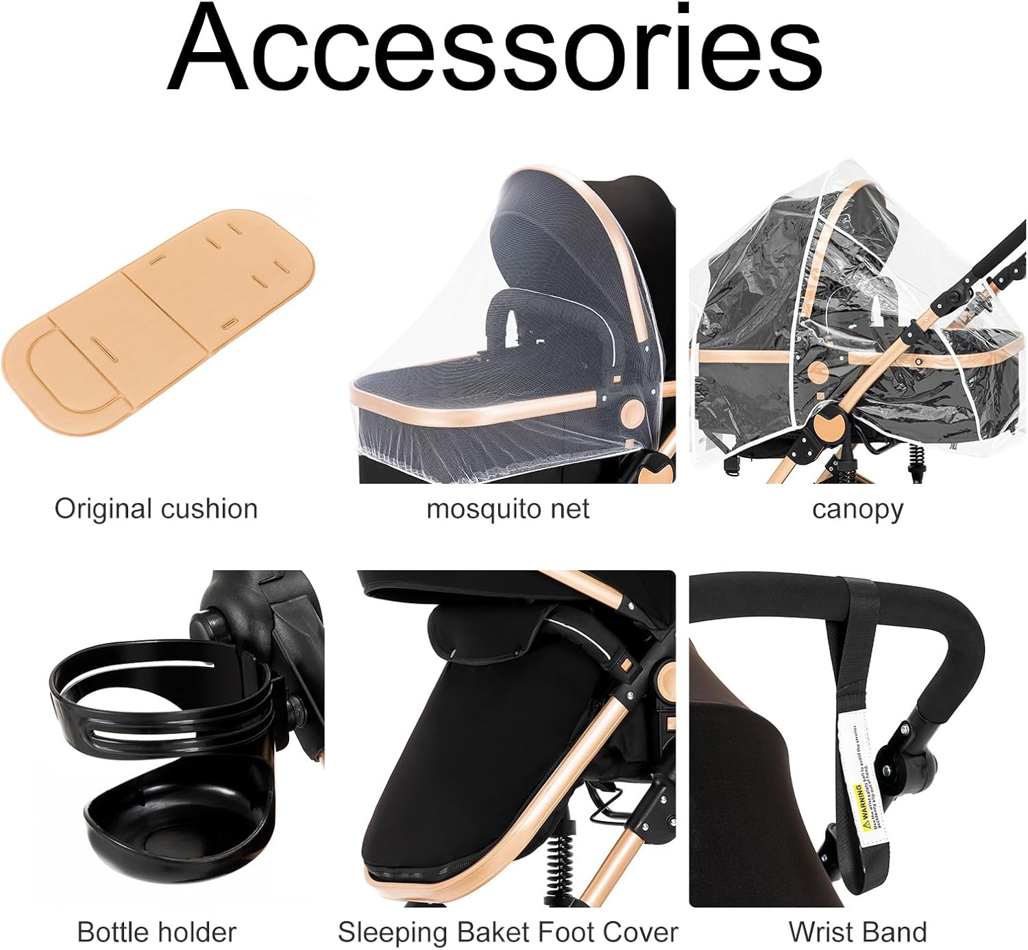 Magic ZC 3 in 1 Pushchair Pram Travel System, Baby Stroller 3 in 1