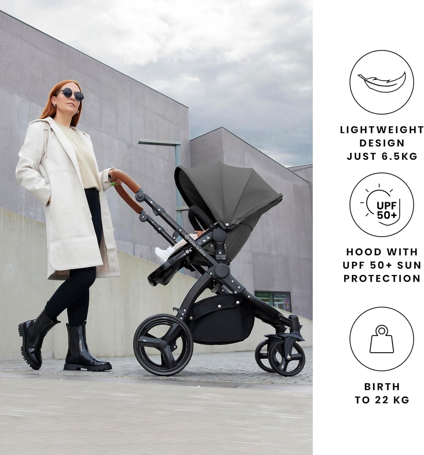 Ickle Bubba Stomp Urban 2-in-1 Pram – Birth to 22kgs