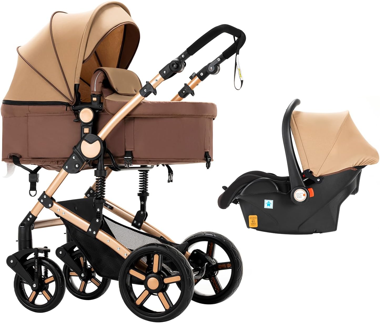 Magic ZC 3 in 1 Pushchair Pram Travel System, Baby Stroller 3 in 1