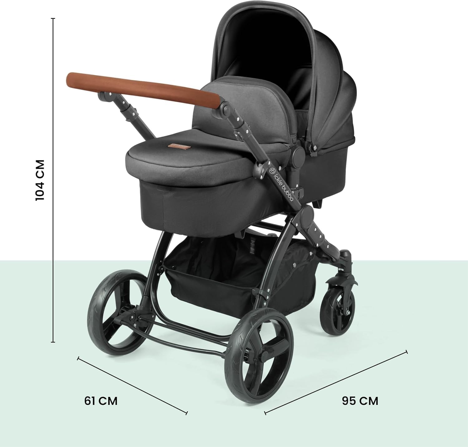 Ickle Bubba Stomp Urban 2-in-1 Pram – Birth to 22kgs