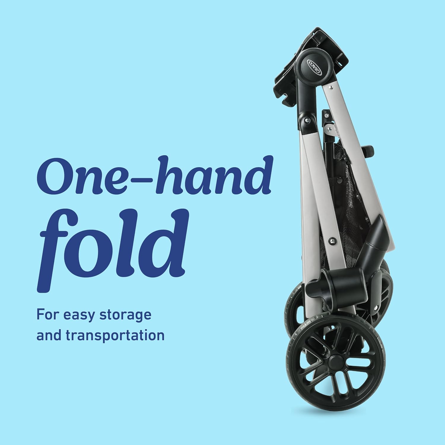 Graco Modes Pramette Travel System, Includes Baby Stroller with True Pram Mode, Reversible Seat, One Hand Fold, Extra Storage